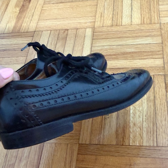 Classic Black Leather kids Dress Shoes - Picture 10 of 11